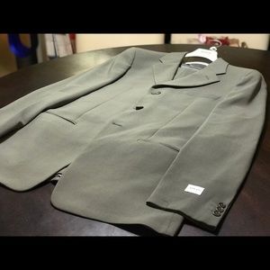 NEW Armani Collezioni Suit 40R Wool Slate Grey 3 B